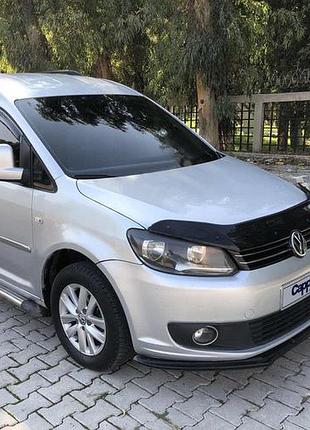 Дефлектор капота (eurocap) для volkswagen caddy 2010-2015 гг