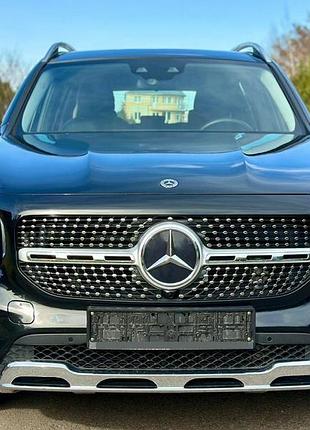 Передняя решетка diamond silver (для base 2019-2023) с местом под камеру для mercedes glb x247 2019- гг