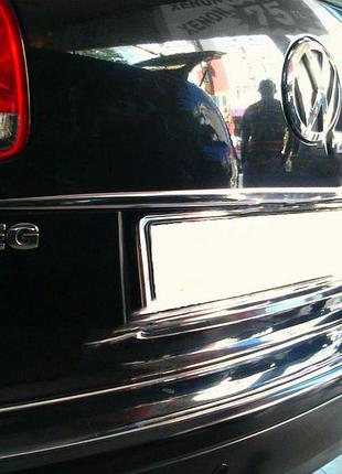 Хромированная накладка над номером (нержавейка) для volkswagen touareg 2002–2010 гг