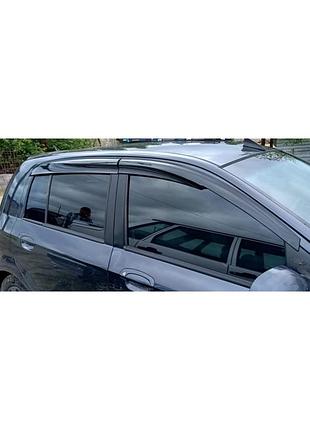 Ветровики на окна (4 шт., sunplex sport) для hyundai getz 2002- гг