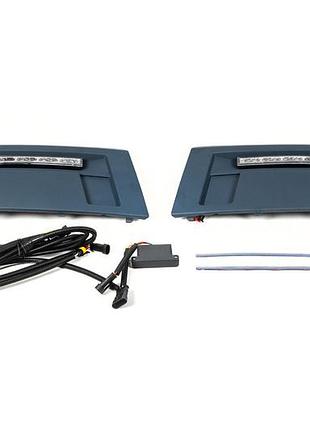 Drl вставки в бампер (sportline) для volkswagen t5 2010-2015 гг