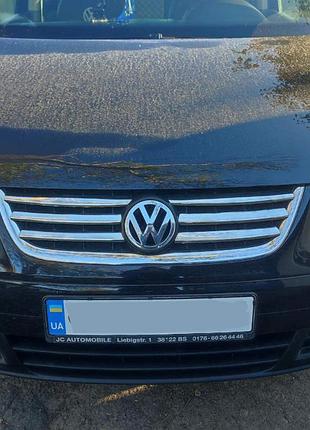 Накладки на решітку (6 шт, нерж) 2003-2006 рік для volkswagen touran рр