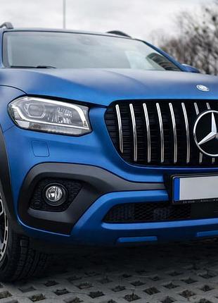 Передняя решетка gt panamericana для mercedes x class 2017-2020 гг
