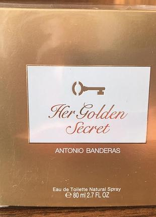 Женская туалетная вода antonio banderas her golden secret 80ml