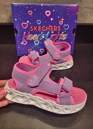 Сандалі босоніжки дитячі на дівчинку skechers оригінал нові