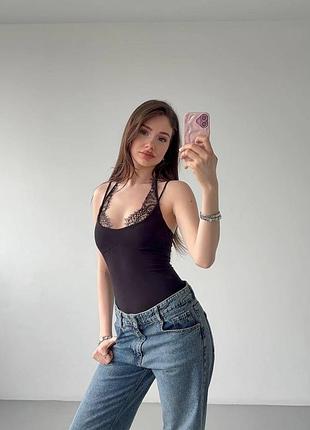 Боді з мереживом