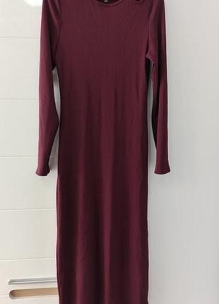 Платье, платье в рубчик новая бордовая whbm.