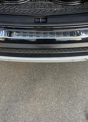 Накладка на задний бампер (carmos) для seat tarraco 2018- гг