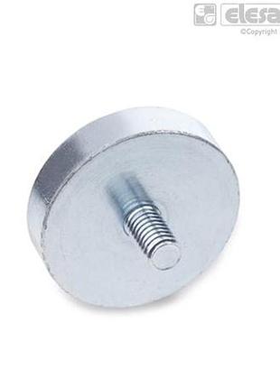 Магниты удерживающие дискообразные, с резьбовой шпилькой f 4-350 н gn 50.3-nd-32-m6