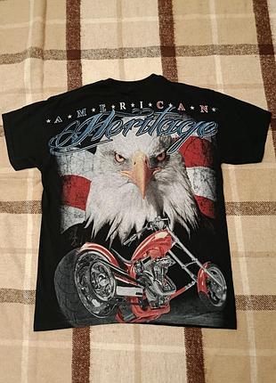 Футболка с орлом мужская из хлопка размер м или л