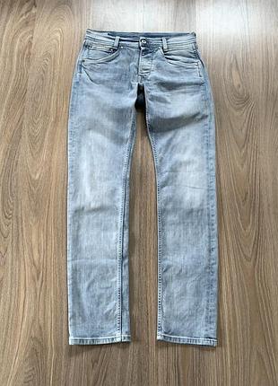 Мужские светло голубые джинсы pepe jeans london