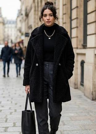 Стильная шуба тедди prettylittlething (plt) — оверсайз, размер 50-54