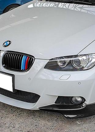 Передний спойлер dpt (для m-sport 2006-2010, черный глянец) для bmw 3 серия e92/e93 2006–2013 гг