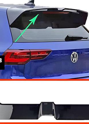 Спойлер dpt v-1 (hb, черный глянец) для volkswagen golf 8 2019- гг