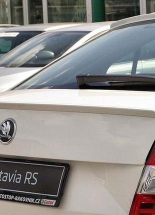 Спойлер dpt v-1 (чёрный глянец) для skoda octavia iii a7 2013-2019 гг