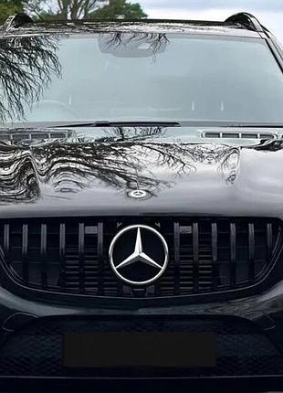 Тюнинг решетка радиатора (gt panamericana black) для mercedes gle coupe c292 2015-2019 гг