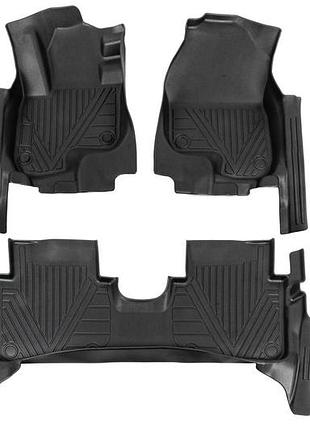 Резиновые коврики niken luxury 3d (для гибридов, комплект из 3 шт.) для honda crv 2017-2022 гг
