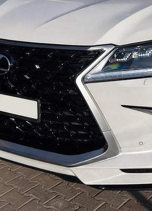 Передний диффузор trd (2021-2022) черный для lexus lx570/450d