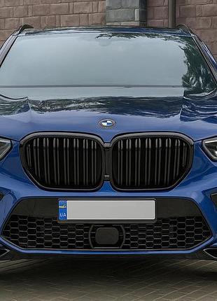 Решетки радиатора m-look dpt (2018-2022, черный глянец) для bmw x5 g05 2019–2026 гг
