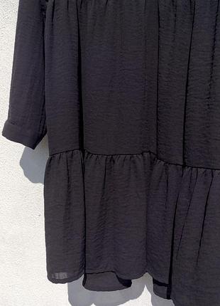 Чёрное ярусное платье vero moda 5