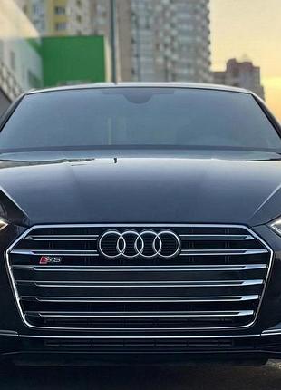 Передняя решетка радиатора s-style (2016-2019, черная) для ауди a5