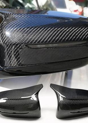Накладки на зеркала m-look v2 (2018-2021, карбон) для bmw 8 серия g14/g15/g16 2018- гг