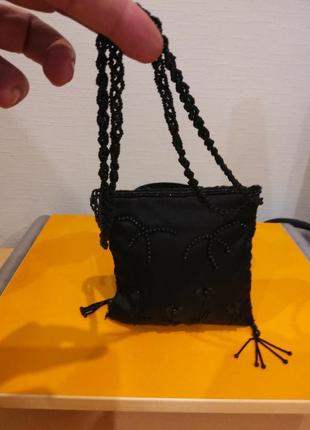 Атласная сумочка с бисером  troll2 фото