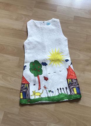 Гарна сукня плаття для дівчинки на зріст 104–110 см