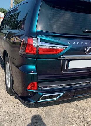 Задний диффузор trd (2016-2022) черный для lexus lx570/450d