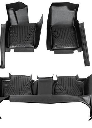 Резиновые коврики niken luxury 3d (для гибридов, комплект из 3 шт.) для toyota camry 2024- гг