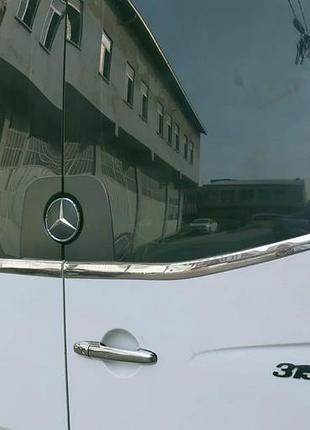 Молдинг заднего стекла carmos (2 шт, нержавейка) для mercedes sprinter w906 2006–2018 гг