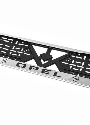 Хромированная рамка номерного знака opel (1 шт, нержавеющая сталь) для opel