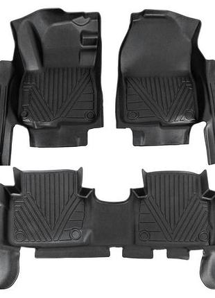 Гумові килимки niken luxury 3d (для двз, 3 шт) для honda crv 2017-2022 рр