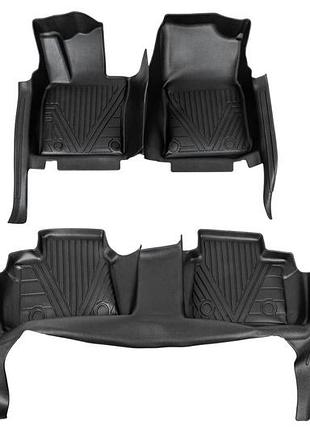Резиновые коврики niken luxury 3d (для двс, комплект 3 шт.) для toyota camry 2024- гг