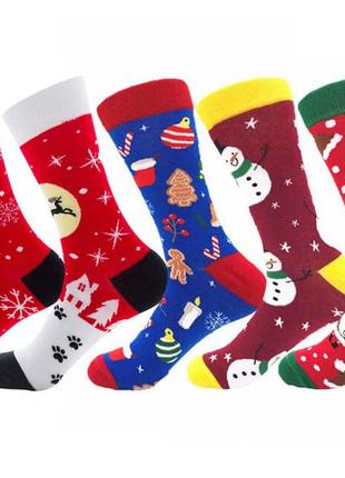 Набір шкарпеток happy new year від friendly socks (5 пар) у подарунковій коробці