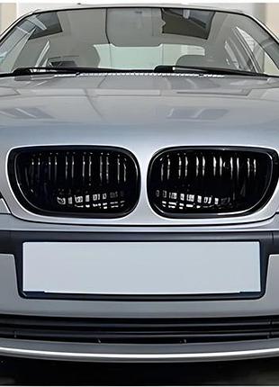 Ноздри m-look dpt (2001-2005, черный глянец) для bmw 3 серия e46