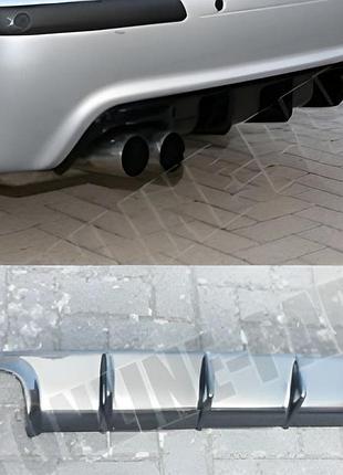 Задний диффузор dpt (для m-technic, черный глянец) для bmw 5 серия e39 1996-2003 гг