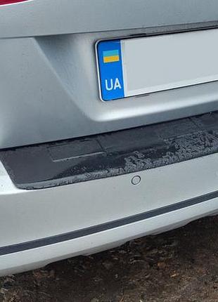 Накладка на задний бампер esa (sw, abs) для volkswagen passat b7 2012-2015 гг