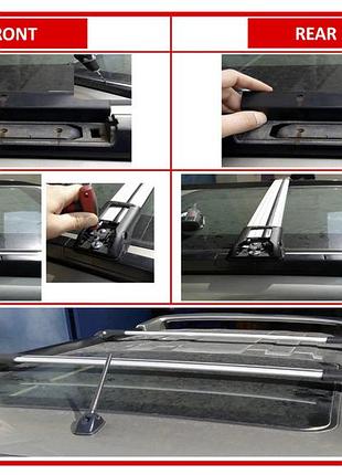 Перемички на рейлінг під ключ wingbar v1 (2 шт) сірі для nissan x-trail t31 2007-2014 рр