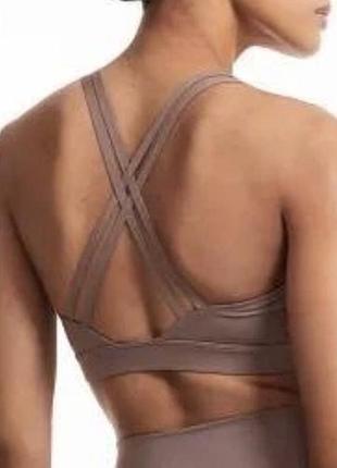 Спортивний топ h&m коричневий