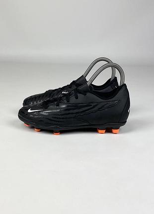 Бутси nike jr phantom gx club fgmg dd9564-010 оригінал чорні дитячі футбольні футбольне взуття розмір 33 / 20.5 см