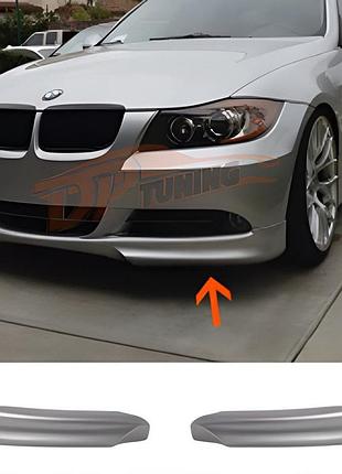 Передняя накладка flap dpt (для e90 base 2005-2008, черный глянец, 2 шт) для bmw 3 серия e90/e91
