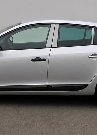 Накладки на дверные стойки из нержавеющей стали для renault megane iii 2009-2016 гг