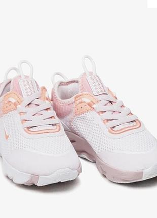 Кросівки nike р.34 найк літні дівчачі білі рожеві