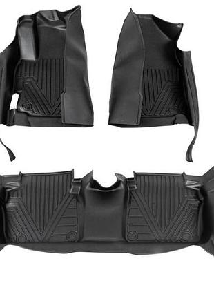 Резиновые коврики niken luxury 3d (3 шт) для toyota camry 2011–2017 гг