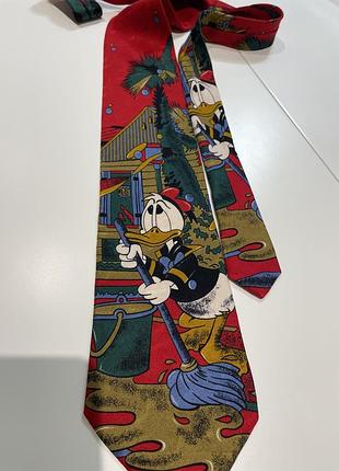 Колекціна краватка disney scrooge mcduck 100% шовк