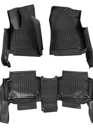 Резиновые коврики niken luxury 3d (2 ряда) для hyundai santa fe 5 2023- гг