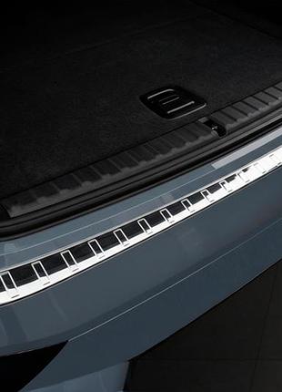 Накладка на задній бампер carmos (нерж) для bmw ix (i20) 2022- рр
