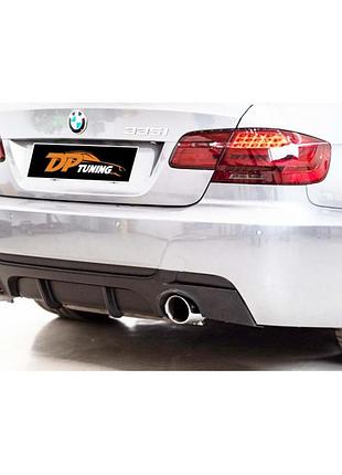 Диффузор заднего бампера dpt (для e92 m-sport, черный глянец) для bmw 3 серия e92/e93 2006–2013 гг