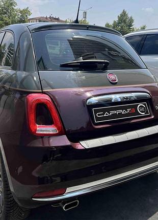 Накладка на задній бампер eurocap (abs) для fiat 500/500l 2013-2022 рр
